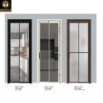 Waterproof Aluminum Frame Sliding Glass Doors 4mm 6mm Aluminum Sliding Patio
