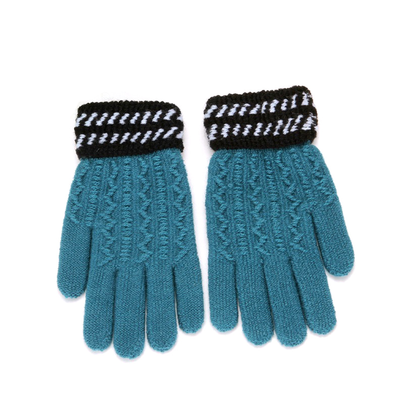 wholesales custom kids five-fingers fashion gym simple winter warm and cold proof kintted sports touch screen mitts