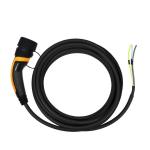 16 Amp 11kw Silicon Rubber 5m EV Charging Cable Type 2 IEC 62196-2