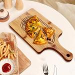 Sublimation Printing Bamboo Wood Pizza Tray Wood Steak Serving Plate