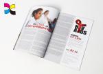 Full Color Quick Printing Magazine , Saddle Stitching Commercial Magazine