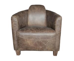 Quality Rustic Lodge Upholstered Armchair Full Leather Tomcat Chair wholesale
