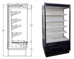 Sliding Multideck Display Fridge Open Front Display Merchandisers 1310 * 750 *