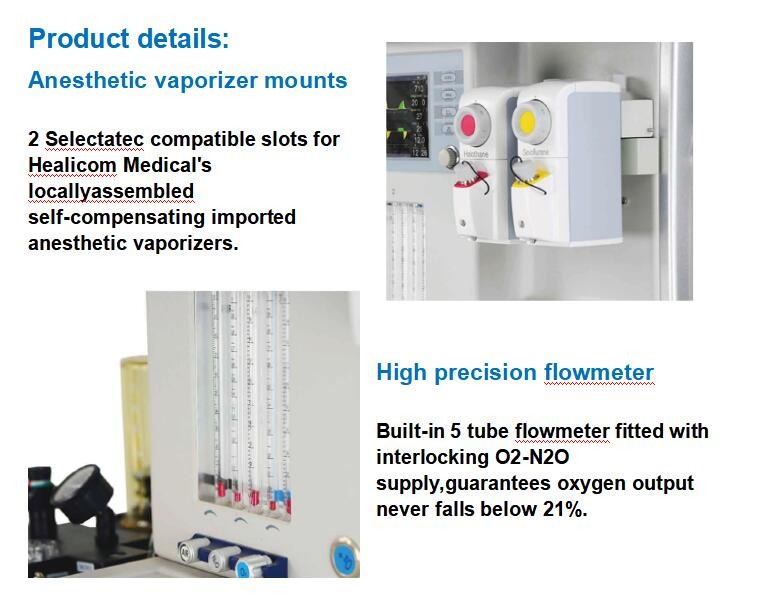 High Quality Hospital Medical Equipment Anesthesia / Anasthesia / Anestesia Machine
