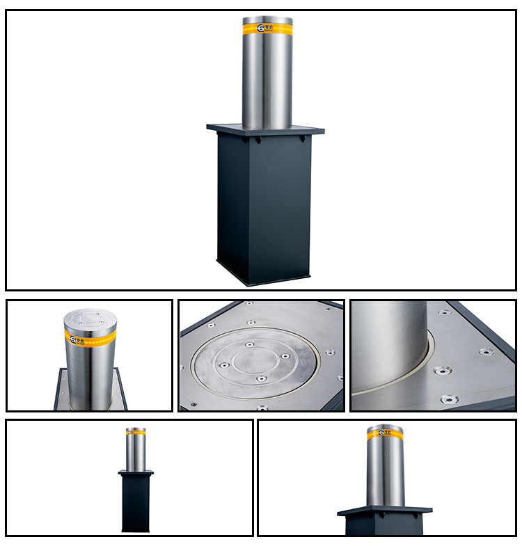304 SS Vehicle Protection Bollards Dia 219mm CE 220*220*600MM