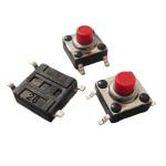 Stretch Cover Waterproof Tact Switch 4 Pin SMD Red Silicone Button