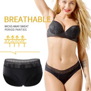 Quality Mid-Rise Leak Proof Period Underwear XS-6XL Lace Menstrual Period Underwear wholesale