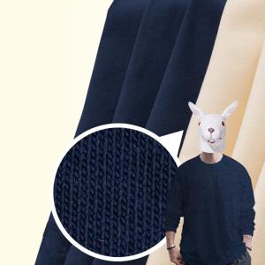Quality Double Faced 100% Cotton Solid Knit Fabric Smooth For French Terry wholesale
