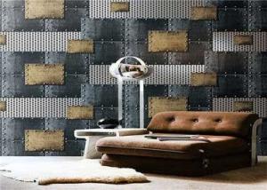 Quality Non - Pasted Retro PVC Waterproof Wallpaper , 3d Wallpaper For Home Wall wholesale