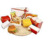Low Price Custom Logo Biodegradable Kraft Cardboard Boxes for Fries Burger