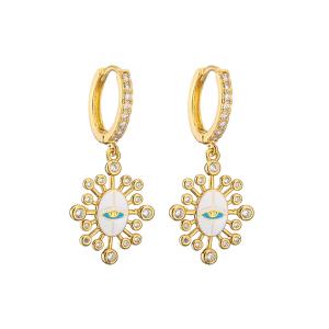 Quality Bohemian Turkish Evil Eye Earrings wholesale