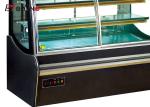 Commercial Square Cake Display Fridge With Curve Doors , Bakery Display Showcase
