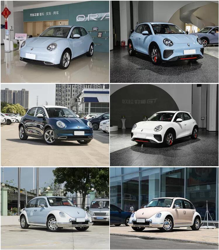 Hot Mini ORA EV Car Energy Vehicles 2023 ORA Good Cat Electric Car with 170 HP Motor and 425/600 km Cruising Range