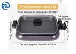 1600W Electric Grills Griddles Skillets Anti Scalding Edging