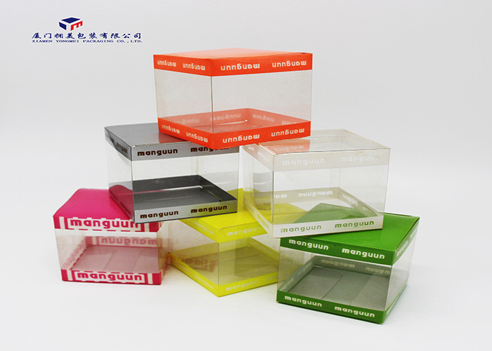 Super Clear Small Plastic Packaging Boxes, Plastic Retail Boxes Square Shape