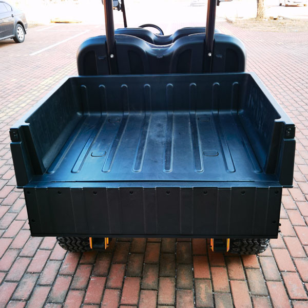 White LSV EV Utility Cargo Golf Cart Vehicle 4 Seater For Farm Garden