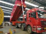 Suspension Mechanical Suspension Juyuan Trailer 80Ton Side Dump Truck Semi