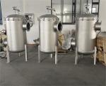 25 Micron Liquid Filtration Stainless Steel Bag Filter Housing 62KG Weight for