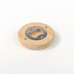 Blank Round Sublimation Wooden Beer Bottle Opener With Magnetic