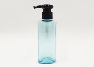 Quality Transparent Blue Square Plastic PET Cosmetic Bottle Packaging For Face Cream wholesale