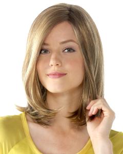 Quality Natural Looking Light Blonde Bob Wig With Bangs High Temperature wholesale