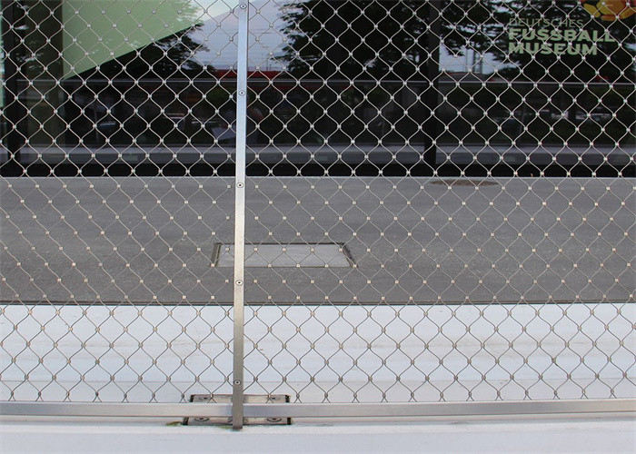 Flexible Inox Wire Mesh Cable 3.0mm Metal Wire Mesh Panels For Staircase Railing