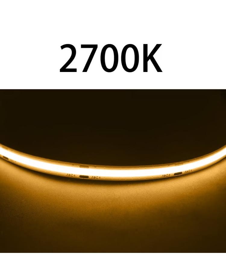 High CRI DC24V COB480 lights 5m/roll RA90 cob strip for indoor outdoor decoration waterproof profile COB strip