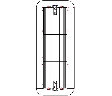 Flip Door Integrated Housing 3-Aspect Body 100MM Body Road Traffic Light Part