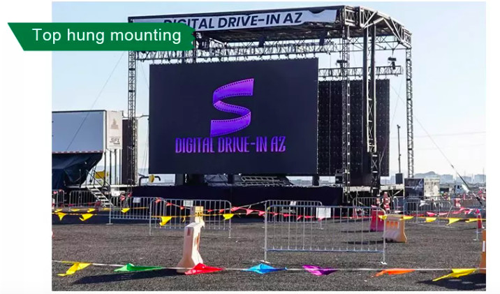 Longvision P10 Outdoor Led Display Screen Led Video Wall Panels 6500nits