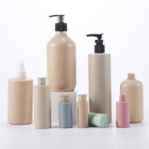 Quality Empty Biodegradable Plastic Bottles Shampoo 10.5oz 300g 500g UV Printing wholesale