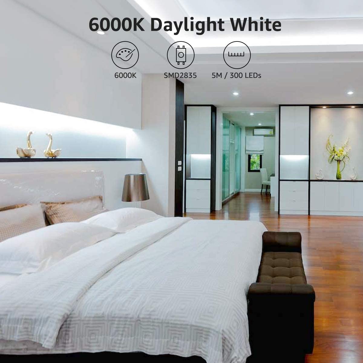 SMD 3528 2835 LED Strip 300leds RGB 5m Set IP20 Color Remote Controller Light LED Strip Set For Party
