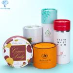 Oval Cardboard Cylinder Packaging Biodegradable White Paper Tube Packaging