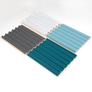 Quality Decorative 3D WPC Wooden Ceiling Outdoor 15mm Round Grille Panel wholesale
