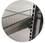 Wire Supermarket Display Shelves Powder Coated Finish Surface Treatment