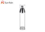 Clear Airless Pump Bottle Cosmetic Face Cream Containers 30ml 50ml Capacity