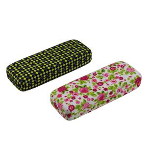 Quality custom cloth print metal eyeglasses case wholesale