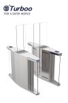 Elegant Optical Pedestrian Turnstile Barrier Gate High Speed SUS304