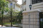 Professional Wrought Iron Security Gates Black Powder Coating Surface Treatment