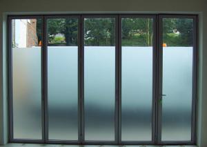 Quality Grey Frosted Graphic Window Film , Noisy Resistant Self Cling Window Film wholesale