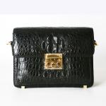 Genuine Crocodile Skin Women Sling Bag Authentic Exotic Alligator Leather Lady