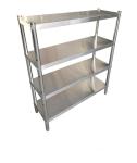 Industrial Heavy Duty Stainless Steel Storage Shelves , 5 Feet Long Open Metal