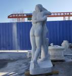 Stone carving figure sculpture white marble three lady statue ,stone carving