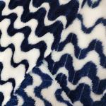 Cationic Jacquard Flannel Fleece Fabric 260gsm For Warm Blanket Home Textile