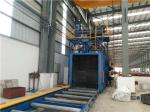 Horizontal Feed System Industrial Shot Blaster Conveyor Type 550mm Height