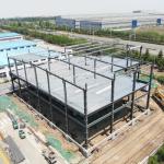 Steel Frame Commercial Prefabricated Multi Storey Building With Bolt Connection