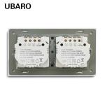 146*86mm 2Gang Eu Standard 5W - 300W/Gang Touch Light Switch Single Live Wire