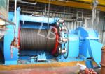 Integral Winch Drum Spiral Grooving Mounted on Marine Platform
