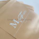 Open Top Plain Design Kraft Paper Bag , Custom Printed Brown Paper Shopping Bags