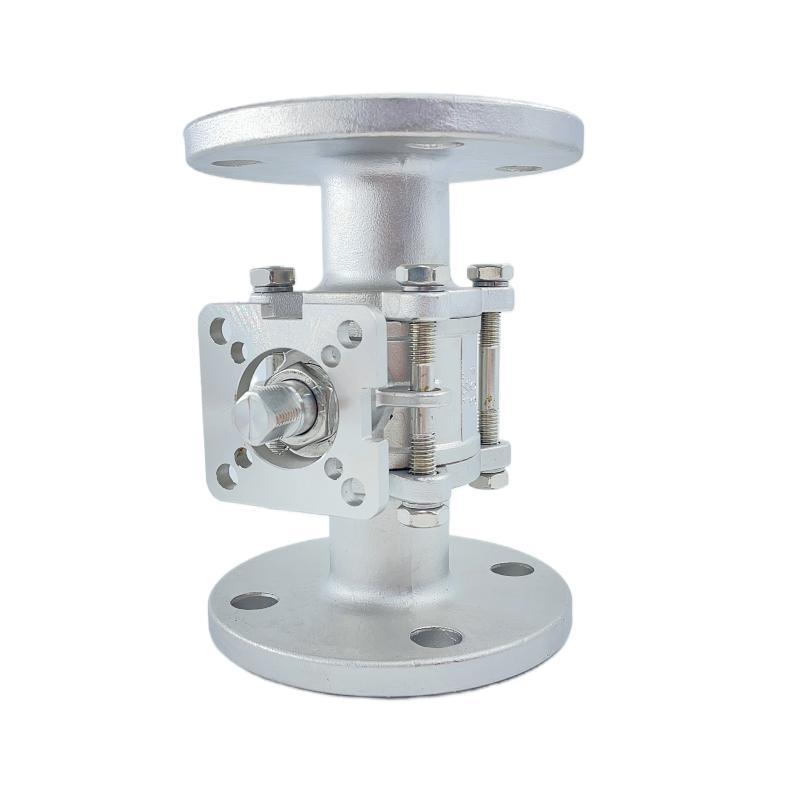 Manufacturer Produce 304/316 Material Three Piece Flanged High Platform Ball Valve