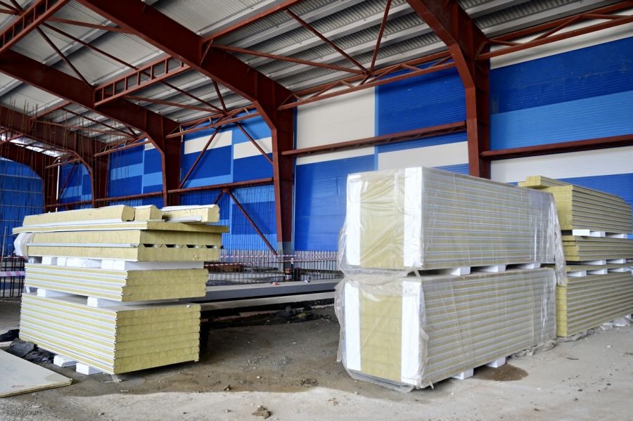 Contemporary Rock Wool Composite Roofing Panels For Cold Room Construction